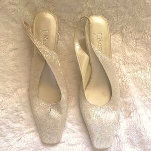 NEW J.Renee sling back pump in pearlized. No box size 8 1/2.